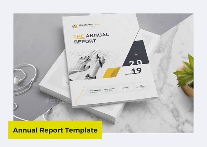 Annual Report Template in Word by Creativity-Design