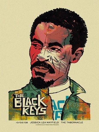 Black Keys -Ike « Gig Poster Archive « Methane Studios #mark #ike #black #methane #studio #mcdevitt #turner #keys