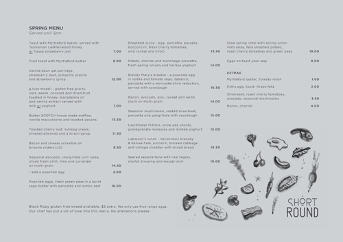 #menu #identity #design #print #food
