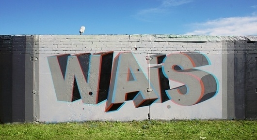 cbe8ed6ff33c2e737eedfc76a90893a5.jpg 600×329 pixels #graffiti #wais #3d #art