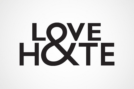 Love&Hate : Jack Maxwell #ampersand #logo #logotype #typography