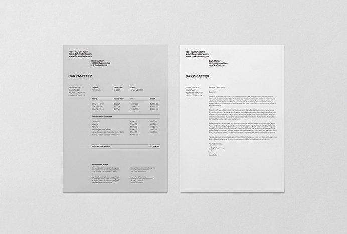 Dark Matter by Mash Creative #print #design #graphic #stationary