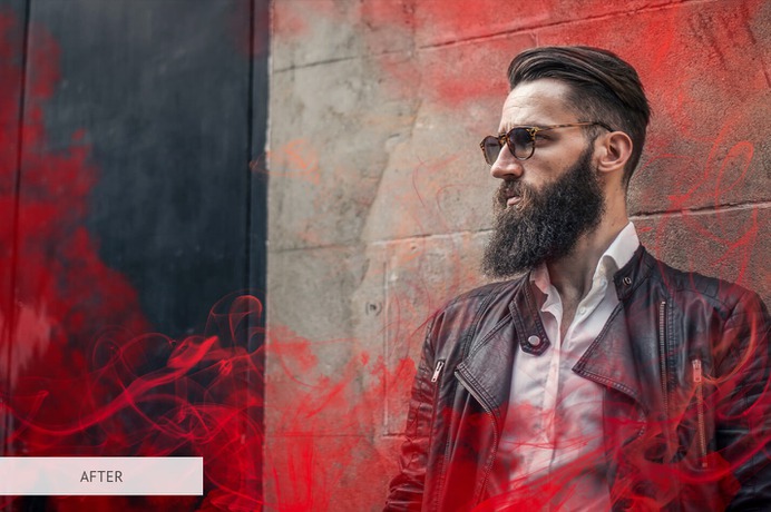 Red Smoke Photoshop Overlays – Premium Collection of Red Smoke Overlay