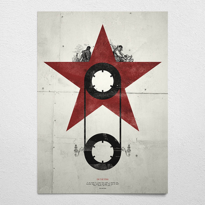 #on the stars #beige #poster #wallart #doors #morrison #star
