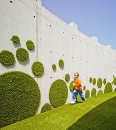 wall, circle, urban, green