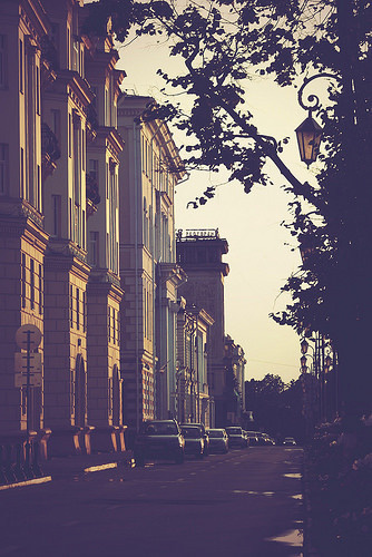 Street after rain #photography #rain #shot #summer #sunset #view