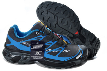 Salomon S-LAB XT5 Black Blue Running Shoe #shoes
