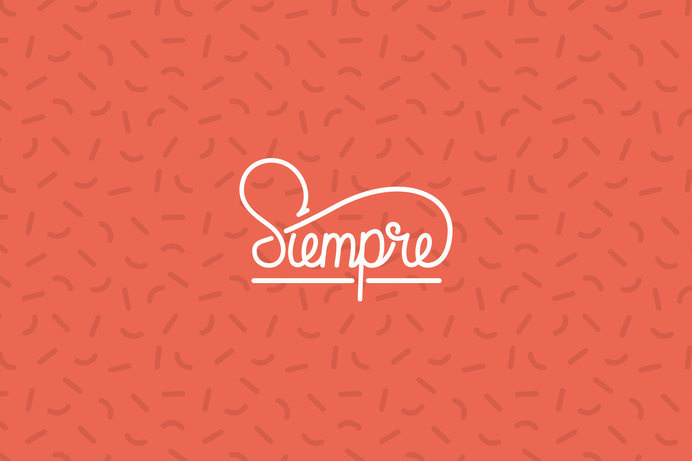 Siempre #lettering #custom #logo #hand #typography