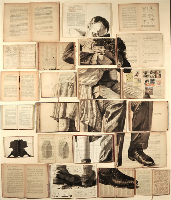 20+ Clever and Cool Old Book Art Examples #book #old #art