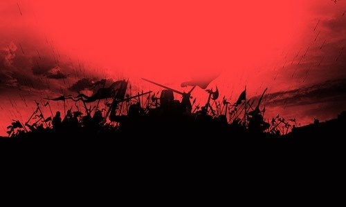 Screen-shot-2011-01-27-at-11.04.28-AM.png (PNG-afbeelding, 500x300 pixels) #red #sword #black #photography #medieval #arrow #axe #knight