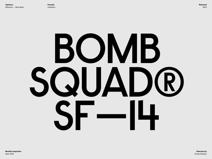Typography Inspiration | April 2019 Font Selection – Hrvoje Grubisic – Medium