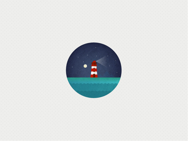 The Big Wide Word Icon set on Behance #ocean #sun #badge #iconset #icon #illustrator #lighthouse #texture #pin #shape #boat