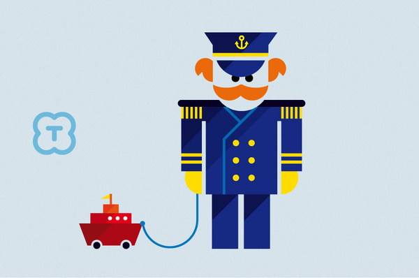 Torosaurus kids webshop azteca86 #shop #captain #torosaurus #illustration #kids #moustache