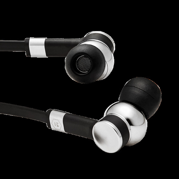 Earphones, brass, palladium