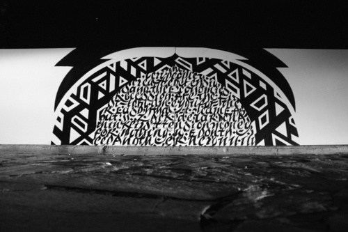 BLAQK #calligraphy #greg #lines #geometry #2012 #blaqk #art #street #papagrigoriou #simek