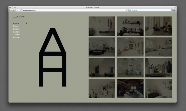 Marcus Hollands | Alla Horn #interior #branding #design #alla #website #identity #horn #marcus #hollands