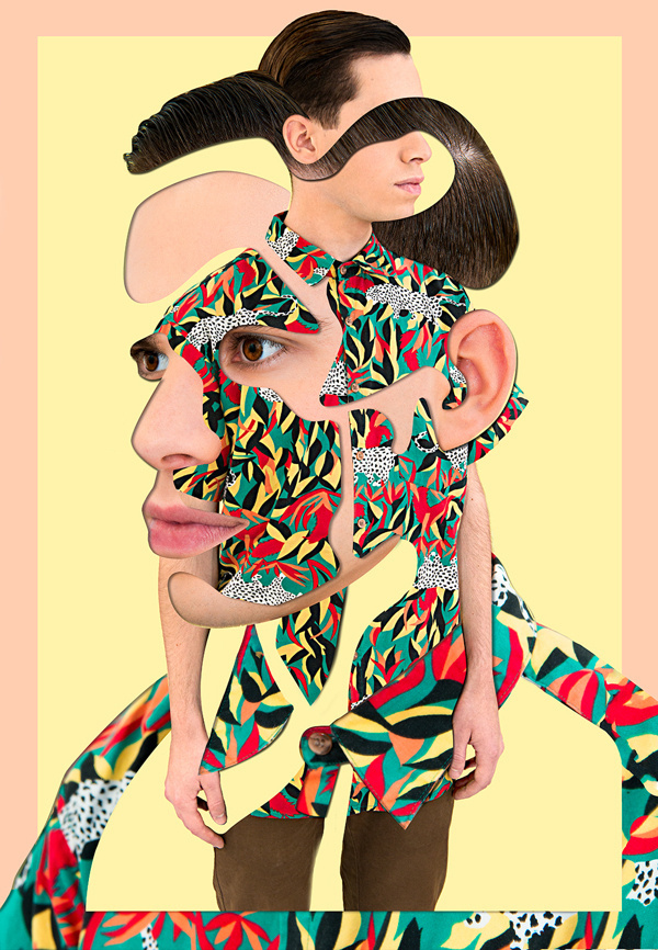 Self-portrait on Behance #collage