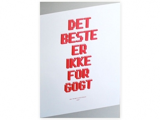 Lego #lettering #silkscreen #lego #print #typography