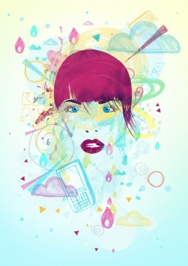 We Love Love Design #girl #poster #colorful #pop