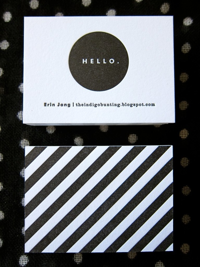The Indigo Bunting: letterpress