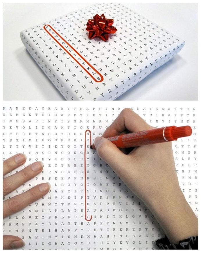 DIY wrapping paper - #DIY