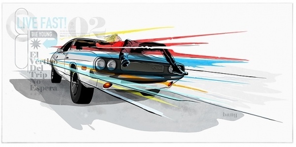 ____BANG!________________________________________________________________________________________ #live #movie #bang #color #comic #illustration #poster #car #fast #typography