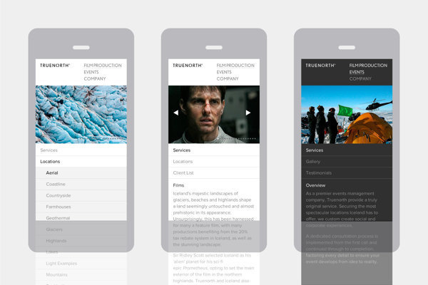 Truenorth Film Production on Behance #layout #presentation #unique