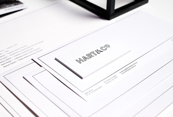 duo d uo | creative studio | Hart & Co. – branding #embossing #comp #business #branding #verko #publication #identity #collateral #cards