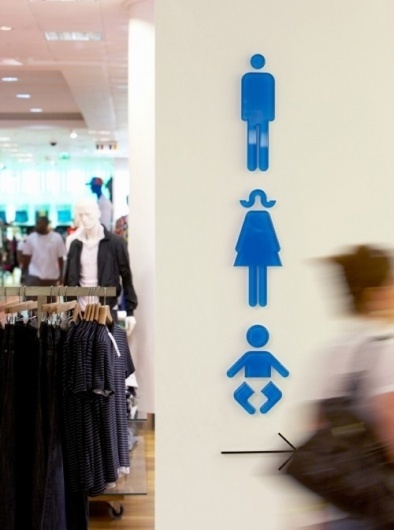 Oxford Street store wayfinding & signage | Cartlidge Levene #signage #icons #symbols #iconography