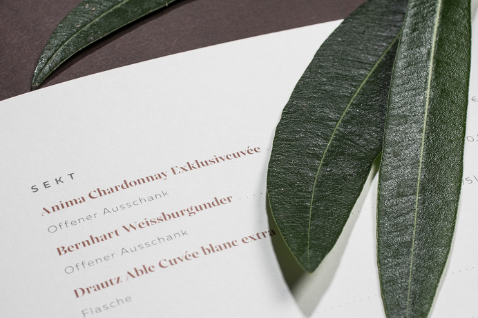 Anima Restaurant branding HOCHBURG Design Stuttgart Germany mindsparkle mag grey eat luxury corporate design stationery identity business ca