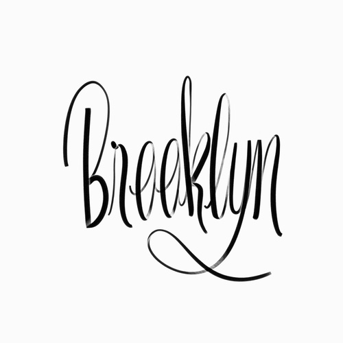 BKLYN | @spencerventure | spencerventure.com #lettering #handdrawn #logo #letterforms #penandink #ink #digital #blackandwhite #brushletter