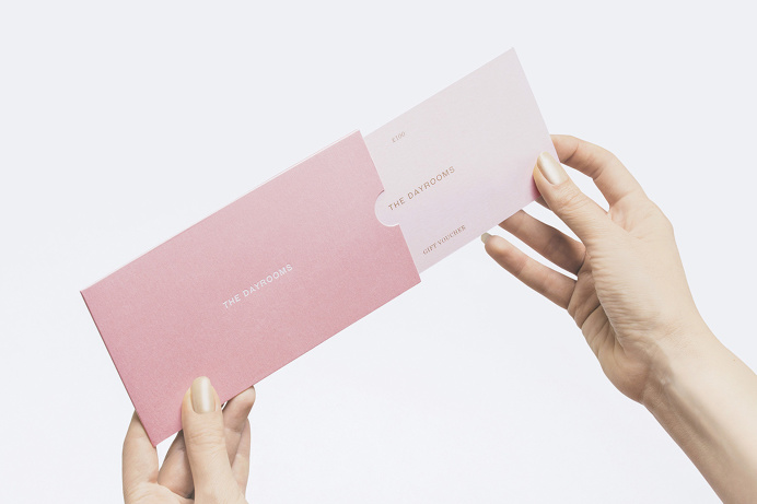 Gift card and sleeve designed by Two Times Elliott for Australian fashion boutique in London The Dayrooms