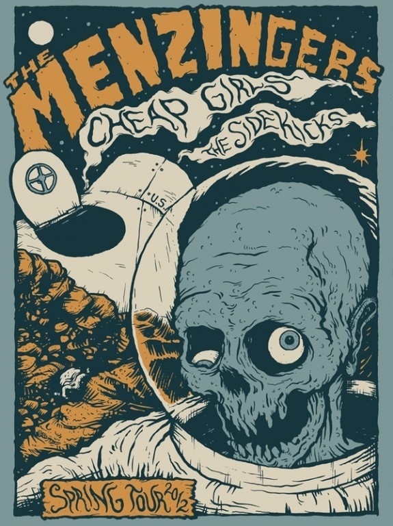 FYI Monday Brunofsky The Menzigners Tour Poster #gig #poster #illustration