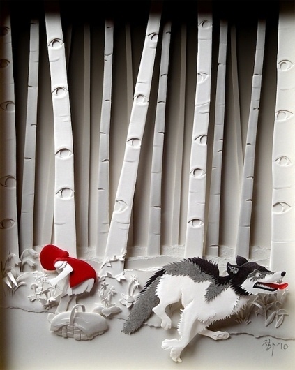 Paper Layers Can Create Stunning Art « BLOGNATOR #paper #little #red #riding #hood