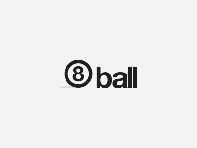 8ball by Damian Chmiel #logotype #billiard #design #type #minimalism #8ball #clean #simple #symbol #minimal #logo #typography