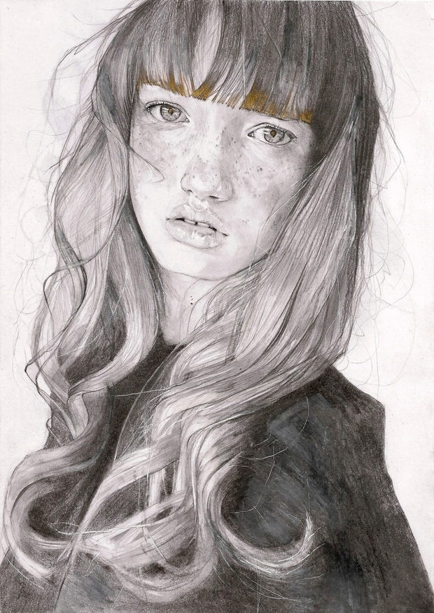 Faces of Fashion by Adrien Patout, Illustration, Art, Drawing