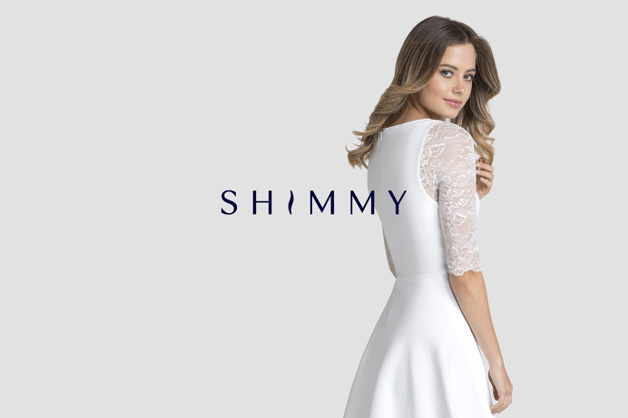 Shimmy fashion beautiful packaging branding corporate design pink minimal logo business card stationery ragged edge mindsparkle mag graphic