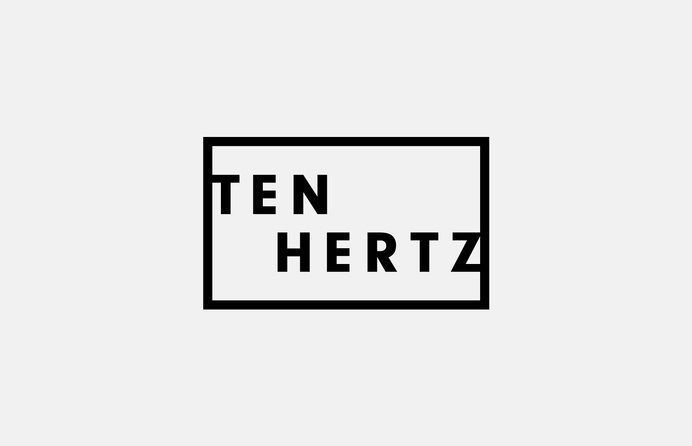 TenHertz identity and branding from Studio Beuro #studio beuro #identity #ident #branding #logo #black #box #outline #tenhertz