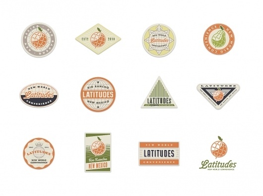 All sizes | Stickers for Latitudes | Flickr - Photo Sharing! #options #variations #brand #identity #logo