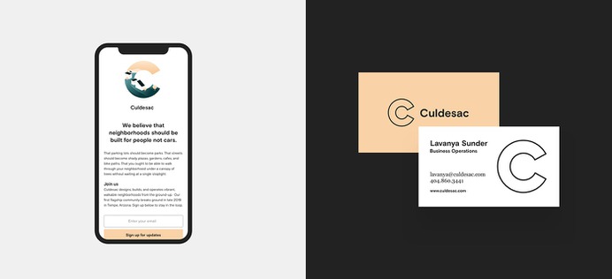 Culdesac branding by SLRNCL