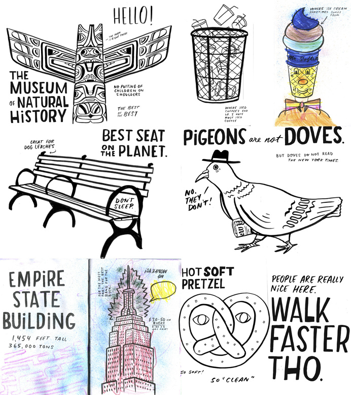 NYC zine - Joel Holland illustration/hand lettering