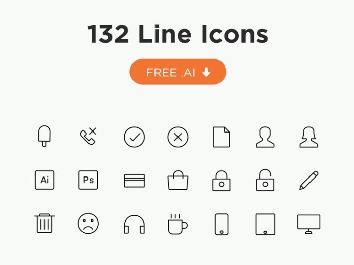 132 Free Vector Line Icons