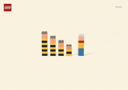 Nueva Campaña Gráfica de LEGO | Facebook #advertisment #print