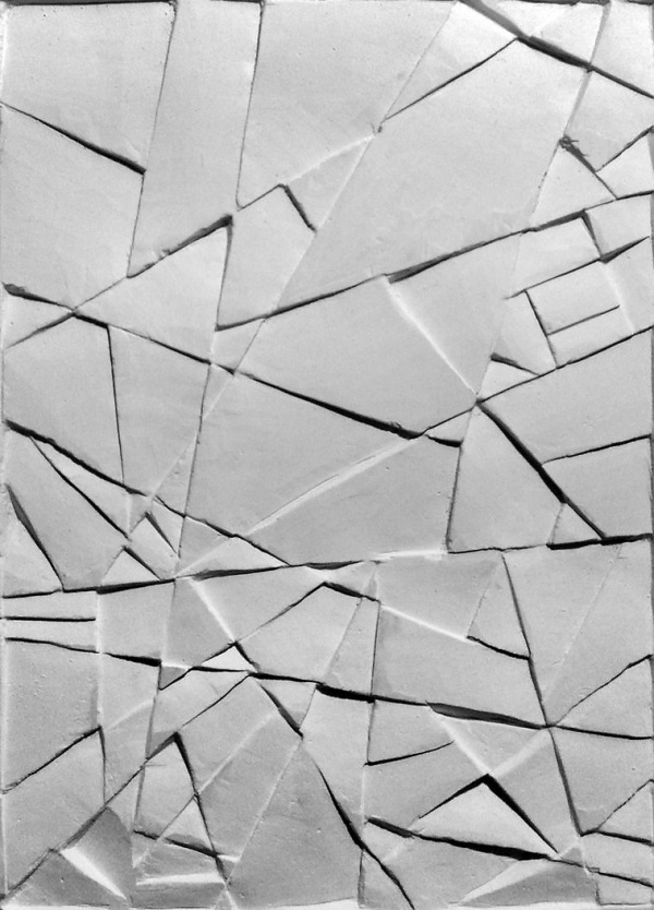 Gypsum relief by *monguz on deviantART #geometry #space #white #crack