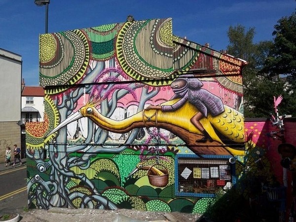 Artist Phlegm colorful art #abstract #surrealism #art #street #surreal