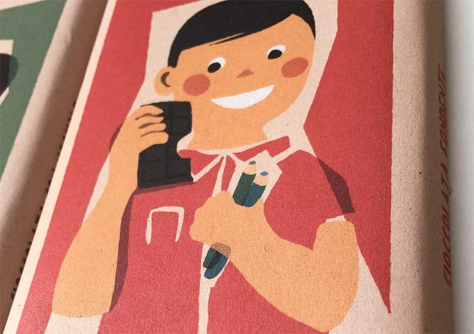 #illustration #vintage #chocolate #packaging