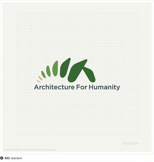 Architecture For Humanity logo submission. #resinism #fi #npo #architecture #for #humanity #logo #contest