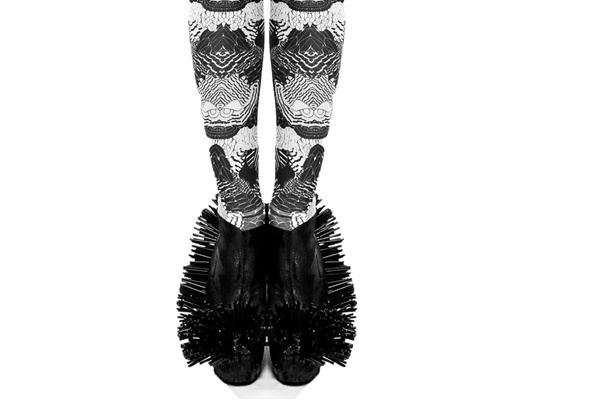 Chrissie Houtkooper / designer / illustrator #white #shoes #print #graphic #black #fashion