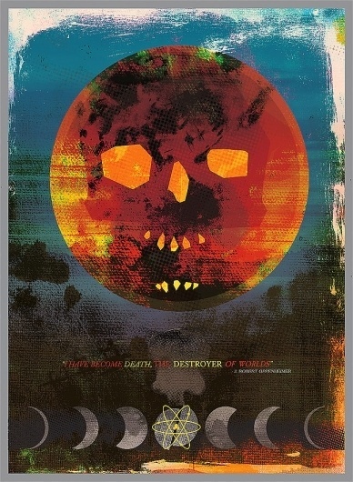 Novelty Cross// #destroyer #atomic #colorful #poster #skull #death