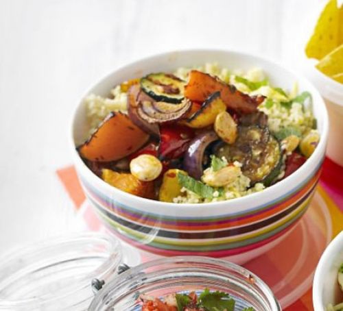 Roasted veg &amp; couscous salad